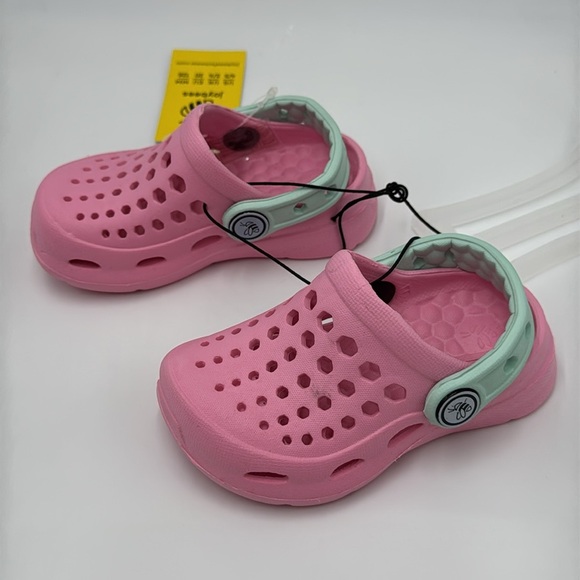 NWT Joybees Kids’ Active Clog - Soft Pink / Mint, Size 4/5 - Picture 3 of 8